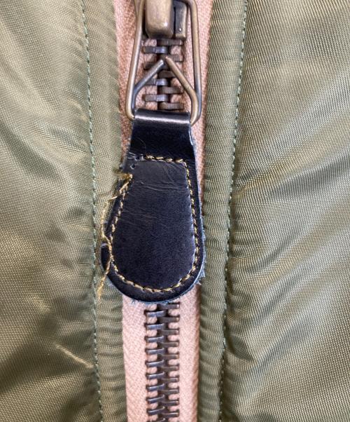 EVISU（エヴィス）EVISU (エヴィス) MA1リバーシブルフライトジャケット カーキ×レッド サイズ:38の古着・服飾アイテム