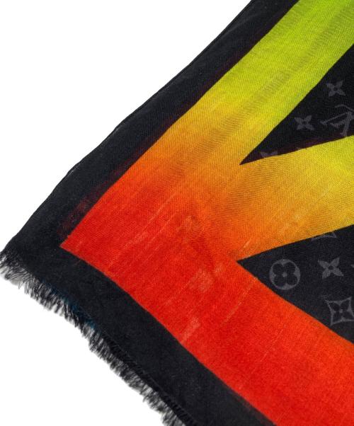 LOUIS VUITTON（ルイ ヴィトン）LOUIS VUITTON (ルイ ヴィトン) カシミヤシルクカーフ ブラックの古着・服飾アイテム