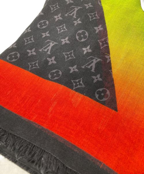 LOUIS VUITTON（ルイ ヴィトン）LOUIS VUITTON (ルイ ヴィトン) カシミヤシルクカーフ ブラックの古着・服飾アイテム