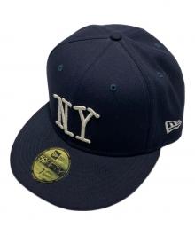 New Era×stussy（ニューエラ×ステューシー）の古着「キャップ」｜ネイビー