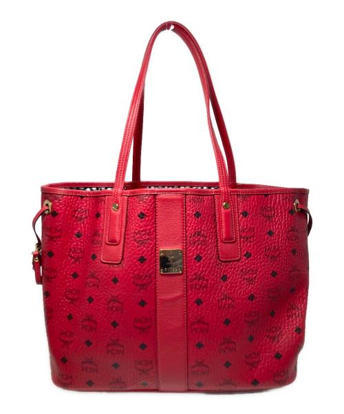 MCM（エムシーエム）MCM (エムシーエム) リバーシブルトートバッグ レッドの古着・服飾アイテム