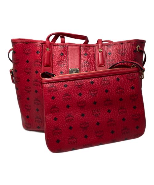 MCM（エムシーエム）MCM (エムシーエム) リバーシブルトートバッグ レッドの古着・服飾アイテム