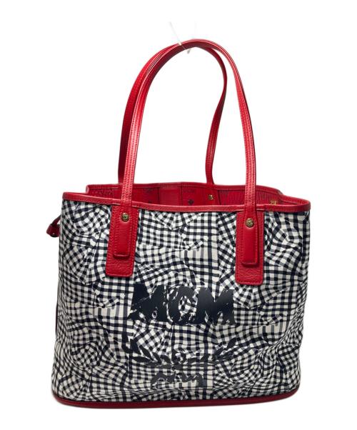 MCM（エムシーエム）MCM (エムシーエム) リバーシブルトートバッグ レッドの古着・服飾アイテム