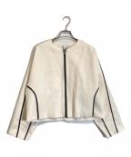 ADOREアドーア）の古着「エアーダブルクロスジャケット」｜ホワイト