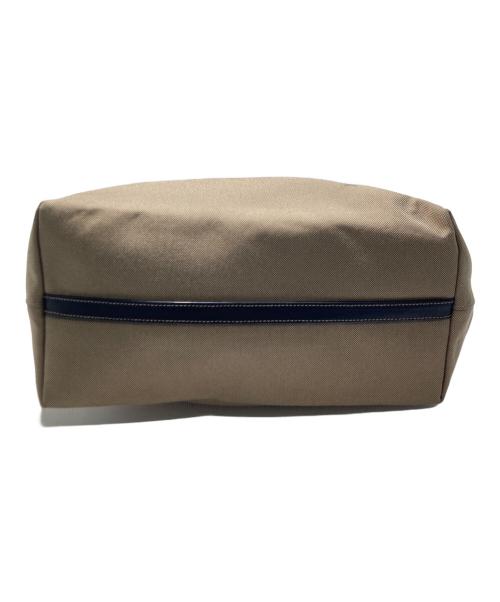 PRADA（プラダ）PRADA (プラダ) キャンバスカーフ切替トートバック ブラウンの古着・服飾アイテム