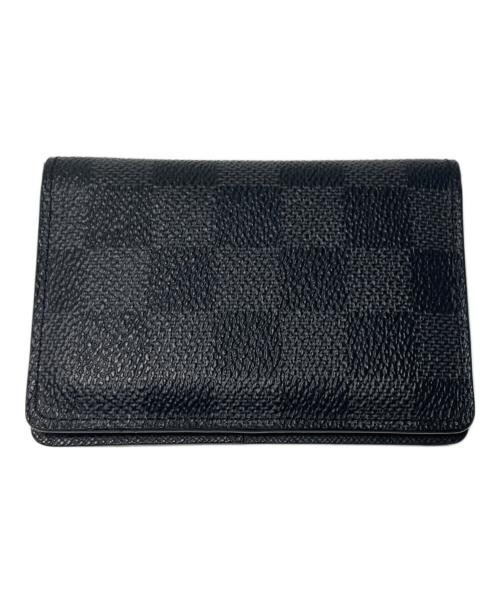 LOUIS VUITTON（ルイ ヴィトン）LOUIS VUITTON (ルイ ヴィトン) 2つ折りカードケース ブラックの古着・服飾アイテム