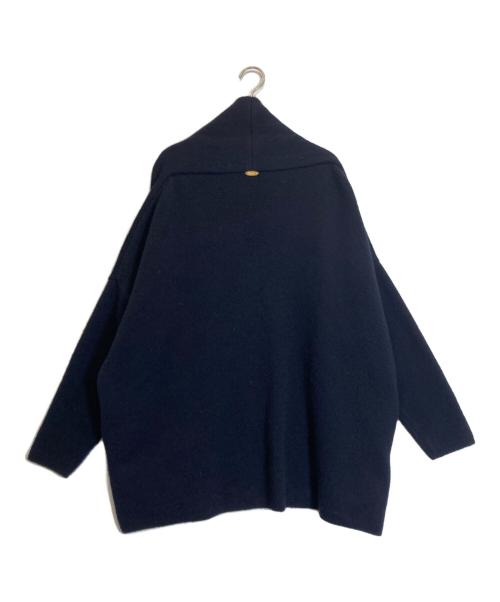 MUSE de Deuxieme Classe（ミューズ ドゥーズィエム クラス）MUSE de Deuxieme Classe (ミューズ ドゥーズィエム クラス) スムース ニットガウン ショートコート ネイビー サイズ:-の古着・服飾アイテム