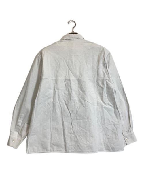 LOEWE（ロエベ）LOEWE (ロエベ) アナグラムジャガードコットンシャツ ホワイト サイズ:39の古着・服飾アイテム