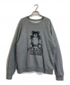 Spick and Span×RIKA ABEスピック＆スパン×）の古着「フロッキープリントスウェット」｜グレー