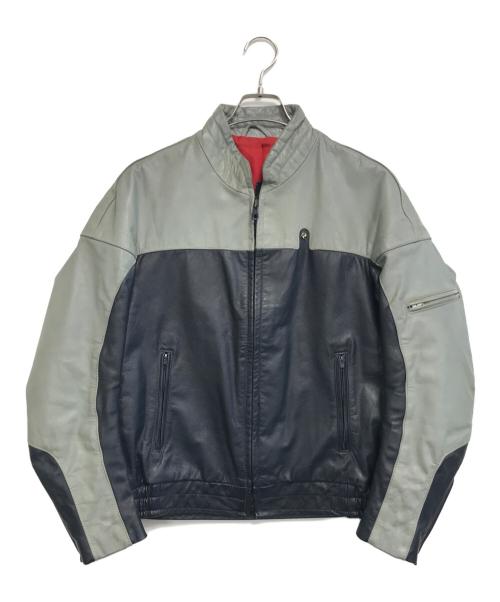 BMW（ビーエムダブリュー）BMW (ビーエムダブリュー) レザージャケット ネイビー サイズ:表記なしの古着・服飾アイテム