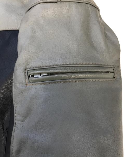 BMW（ビーエムダブリュー）BMW (ビーエムダブリュー) レザージャケット ネイビー サイズ:表記なしの古着・服飾アイテム