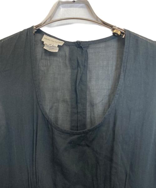 DRIES VAN NOTEN（ドリスヴァンノッテン）DRIES VAN NOTEN (ドリスヴァンノッテン) 切替ノースリーブワンピース ブラック サイズ:38の古着・服飾アイテム