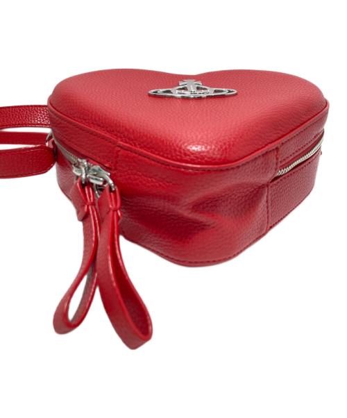 Vivienne Westwood（ヴィヴィアンウエストウッド）Vivienne Westwood (ヴィヴィアンウエストウッド) ハート型ショルダーバッグ レッドの古着・服飾アイテム