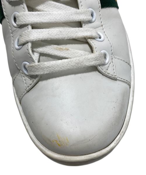 GUCCI（グッチ）GUCCI (グッチ) エンブロイダリースニーカー ホワイト サイズ:23.5の古着・服飾アイテム