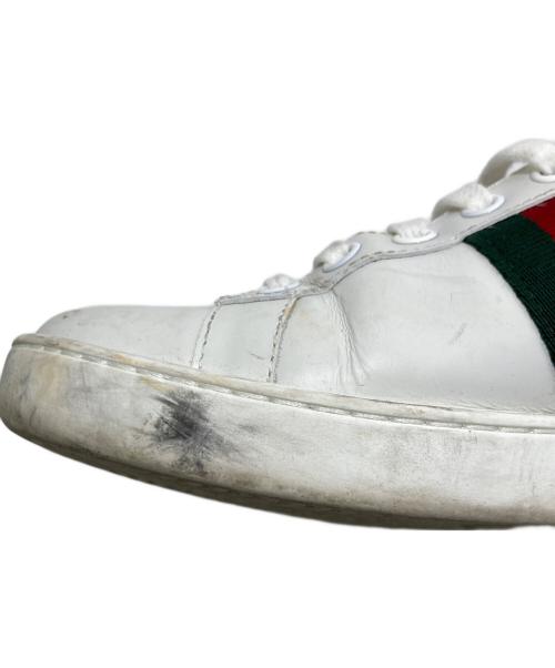 GUCCI（グッチ）GUCCI (グッチ) エンブロイダリースニーカー ホワイト サイズ:23.5の古着・服飾アイテム