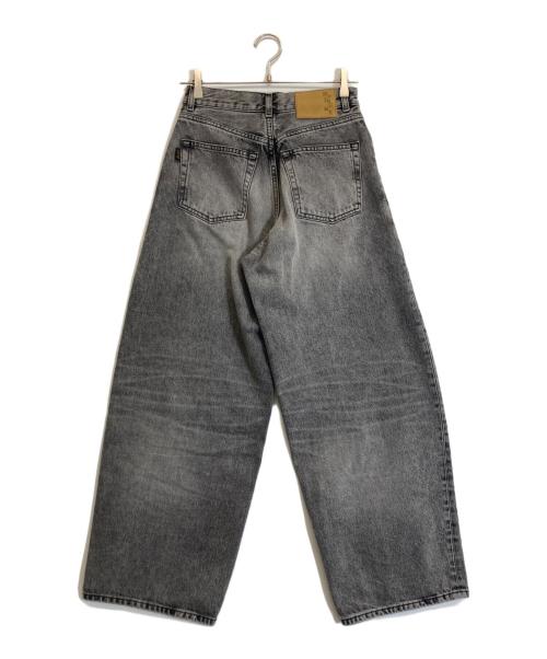 haikure（ハイクル）haikure (ハイクル) BETHANY FLANEL GREY ASIAN FIT ブラック サイズ:23の古着・服飾アイテム