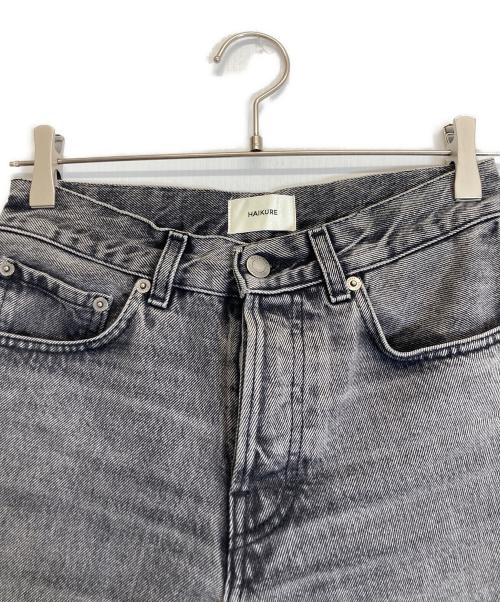 haikure（ハイクル）haikure (ハイクル) BETHANY FLANEL GREY ASIAN FIT ブラック サイズ:23の古着・服飾アイテム