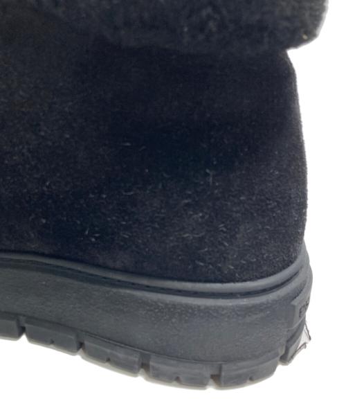 PRADA（プラダ）PRADA (プラダ) トライアングルロゴボア スニーカー ブラック サイズ:36の古着・服飾アイテム