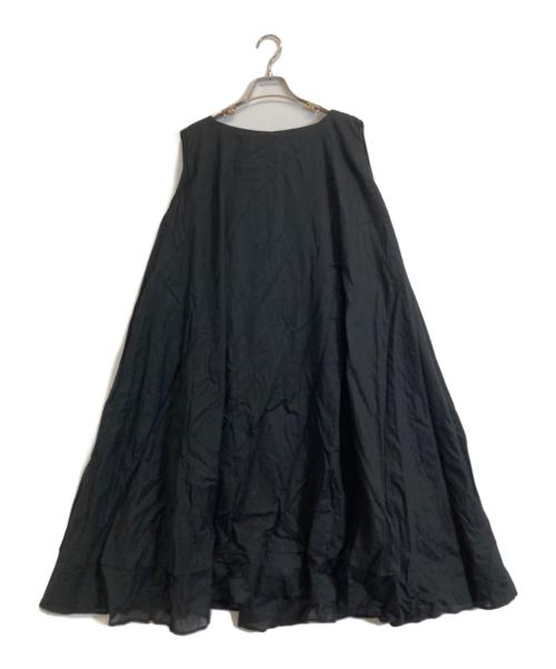 mizuiro-ind（ミズイロインド）mizuiro-ind (ミズイロインド) ノースリーブワンピース ブラック サイズ:記載なしの古着・服飾アイテム