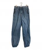 DIESELディーゼル）の古着「デニムプリントナイロンパンツ」｜インディゴ