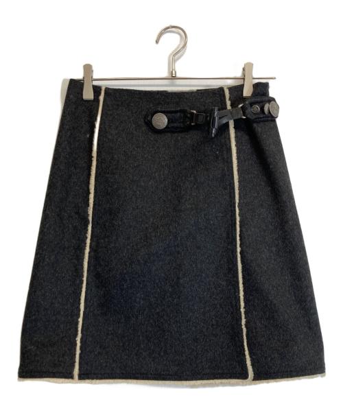 PRADA SPORTS（プラダスポーツ）PRADA SPORTS (プラダスポーツ) コンチョボタンスカート ブラック サイズ:36の古着・服飾アイテム