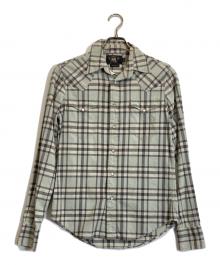 RRL RALPH LAUREN（ダブルアールエル ラルフローレン）の古着「チェックシャツ」｜グレー