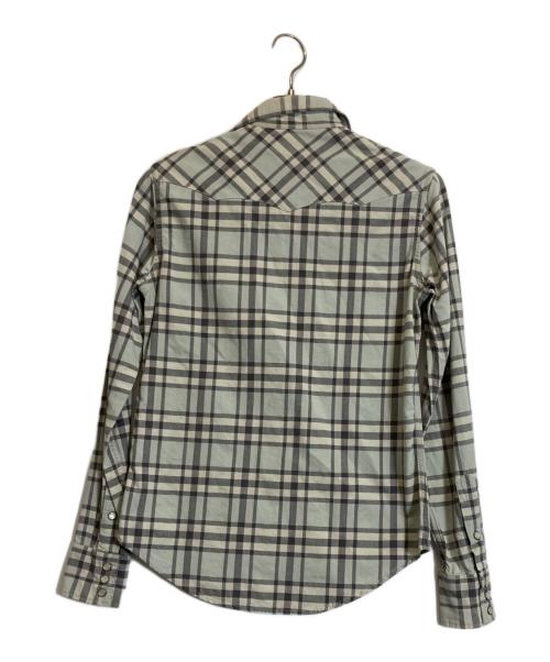 RRL RALPH LAUREN（ダブルアールエル ラルフローレン）RRL RALPH LAUREN (ダブルアールエル ラルフローレン) チェックシャツ グレー サイズ:2の古着・服飾アイテム