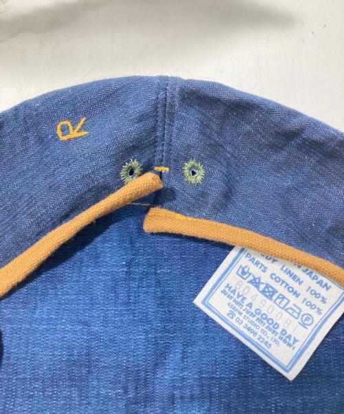 45R（フォーティファイブ・アール）45R (フォーティファイブ・アール) リネンベレー帽 ネイビーの古着・服飾アイテム