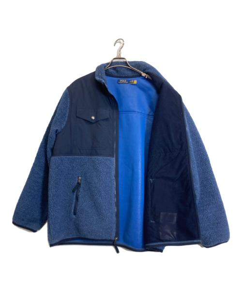 POLO RALPH LAUREN（ポロ・ラルフローレン）POLO RALPH LAUREN (ポロ・ラルフローレン) ボアジャケット ブルー サイズ:XLの古着・服飾アイテム