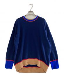 MACPHEE（マカフィー）の古着「NZ LAMBS クルーネックプルオーバー」｜ネイビー