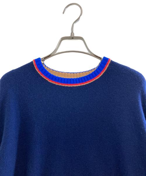 MACPHEE（マカフィー）MACPHEE (マカフィー) NZ LAMBS クルーネックプルオーバー ネイビー サイズ:Mの古着・服飾アイテム