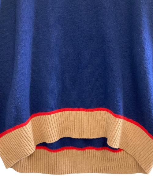 MACPHEE（マカフィー）MACPHEE (マカフィー) NZ LAMBS クルーネックプルオーバー ネイビー サイズ:Mの古着・服飾アイテム