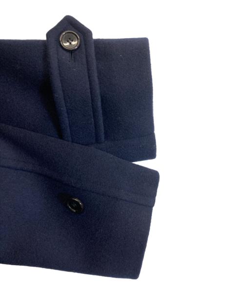 FRAMeWORK（フレームワーク）FRAMeWORK (フレームワーク) ラムウールMIXシャルムバルカラーコート ネイビー サイズ:36の古着・服飾アイテム