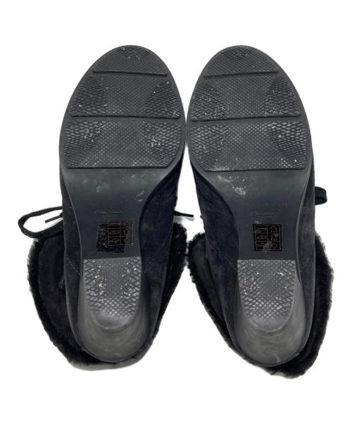 PRADA（プラダ）PRADA (プラダ) ムートンブーツ ブラック サイズ:38.5の古着・服飾アイテム