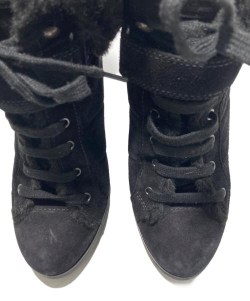 PRADA（プラダ）PRADA (プラダ) ムートンブーツ ブラック サイズ:38.5の古着・服飾アイテム