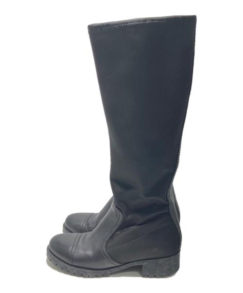 PRADA（プラダ）PRADA (プラダ) ロングブーツ ブラック サイズ:36　1/2の古着・服飾アイテム
