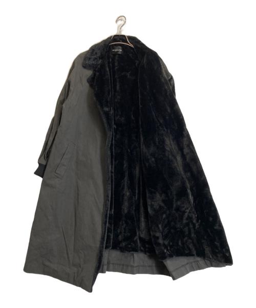 mizuiro-ind（ミズイロインド）mizuiro-ind (ミズイロインド) バックボアコート ブラック サイズ:記載なしの古着・服飾アイテム