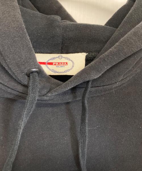 PRADA（プラダ）PRADA (プラダ) プルオーバーパーカー ブラック サイズ:XLの古着・服飾アイテム