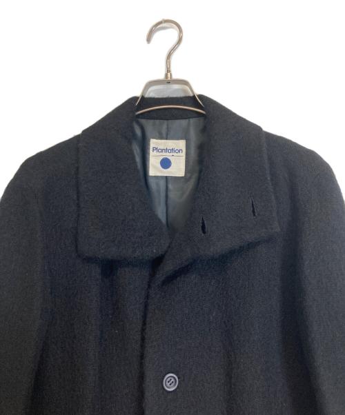 plantation（プランテーション）Plantation (プランテーション) ウール混コート ブラック サイズ:Mの古着・服飾アイテム