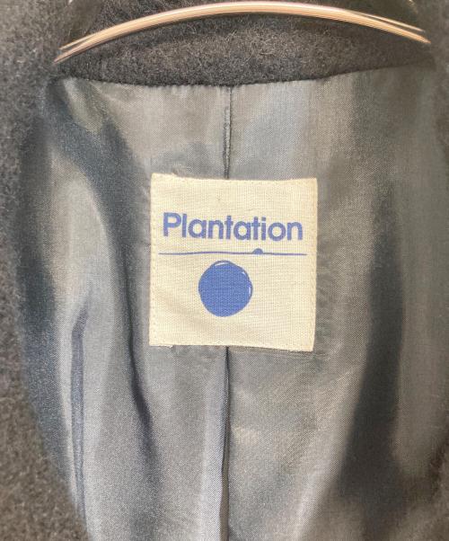 plantation（プランテーション）Plantation (プランテーション) ウール混コート ブラック サイズ:Mの古着・服飾アイテム