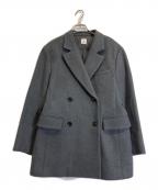 6(ROKU) BEAUTY&YOUTHロク ビューティーアンドユース）の古着「メルトンジャケットコート」｜グレー
