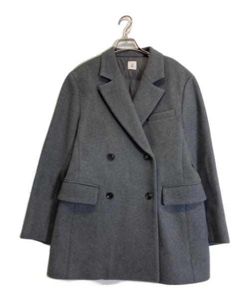 6(ROKU) BEAUTY&YOUTH（ロク ビューティーアンドユース）6(ROKU) BEAUTY&YOUTH (ロク ビューティーアンドユース) メルトンジャケットコート グレー サイズ:36の古着・服飾アイテム