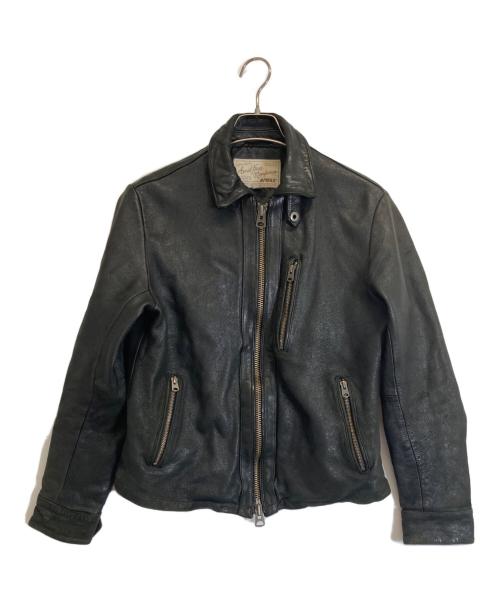 AVIREX（アヴィレックス）AVIREX (アヴィレックス) シープスキンライダースジャケット ブラック サイズ:Mの古着・服飾アイテム