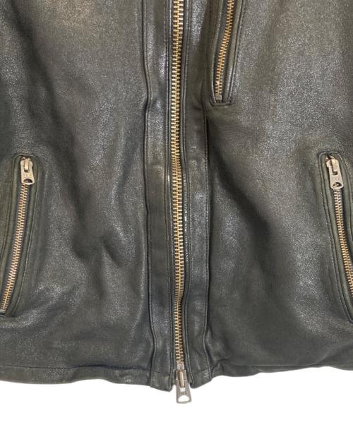 AVIREX（アヴィレックス）AVIREX (アヴィレックス) シープスキンライダースジャケット ブラック サイズ:Mの古着・服飾アイテム