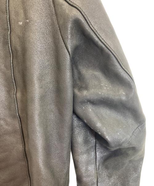 AVIREX（アヴィレックス）AVIREX (アヴィレックス) シープスキンライダースジャケット ブラック サイズ:Mの古着・服飾アイテム