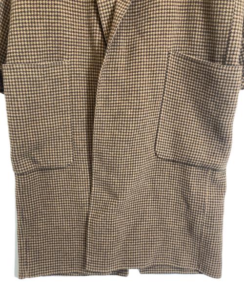TODAYFUL（トゥデイフル）TODAYFUL (トゥデイフル) Over Check Coat ブラウン サイズ:36の古着・服飾アイテム