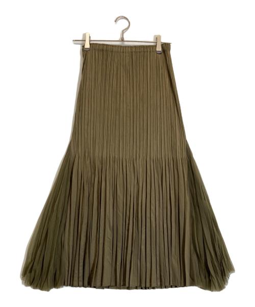 PLEATS PLEASE（プリーツプリーズ）PLEATS PLEASE (プリーツプリーズ) プリーツスカート カーキ サイズ:3の古着・服飾アイテム