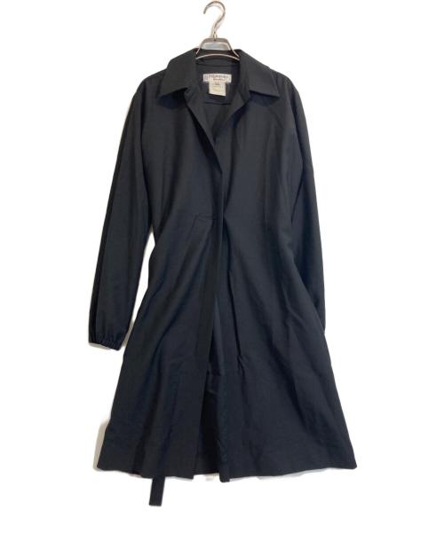 Yves Saint Laurent（イヴサンローラン）Yves Saint Laurent (イヴサンローラン) ウールモヘアシャツワンピース ブラック サイズ:34の古着・服飾アイテム