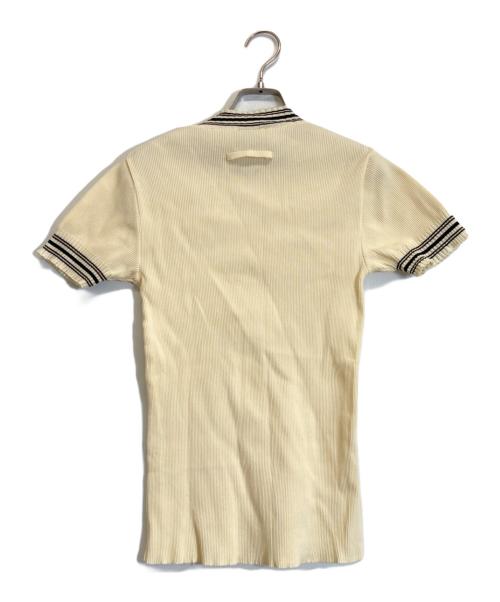 Jean Paul GAULTIER CLASSIQUE（ジャンポールゴルチエクラシック）Jean Paul GAULTIER CLASSIQUE (ジャンポールゴルチエクラシック) 半袖ニット ベージュ サイズ:48の古着・服飾アイテム