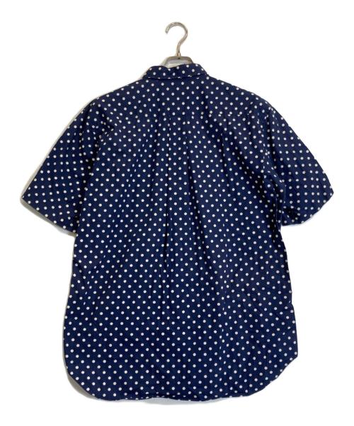 HOMME DEUX COMME des GARCONS（オムドゥ コム デ ギャルソン）HOMME DEUX COMME des GARCONS (オムドゥ コム デ ギャルソン) ドットシャツ ネイビー×ブラウン サイズ:XLの古着・服飾アイテム